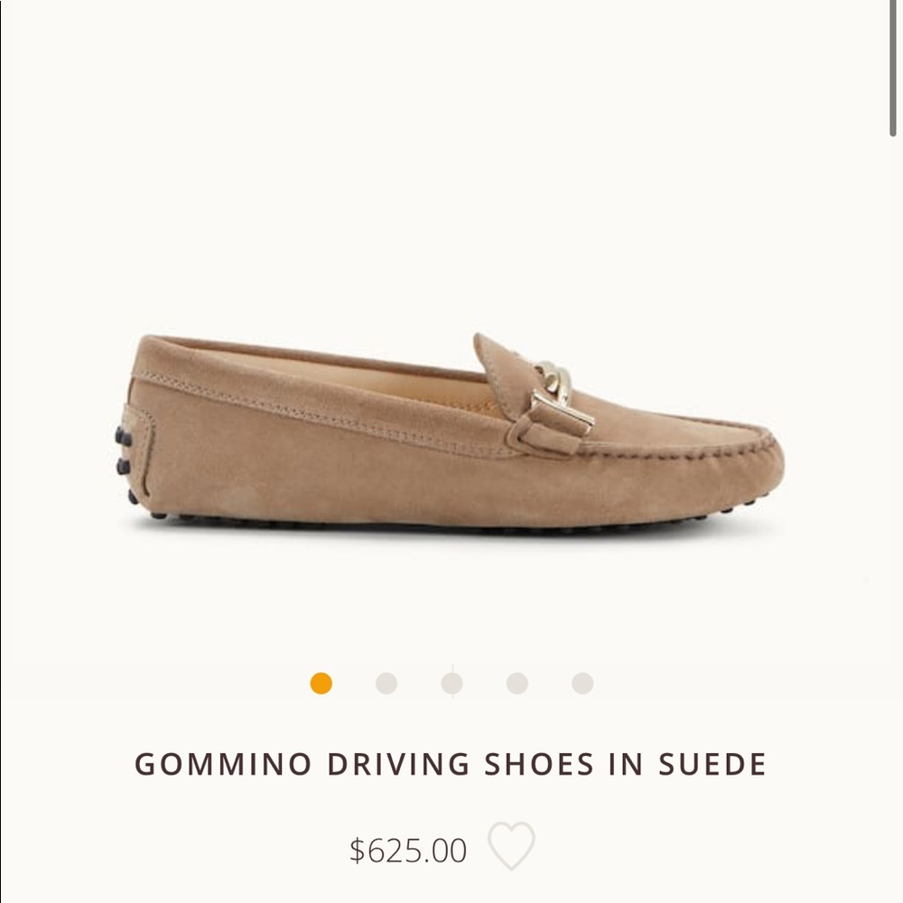 $600 TODS Italian Suede Gommino Driving Sh…